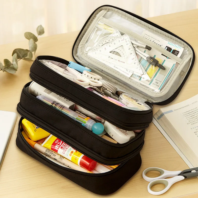 High Large Storage Pouch Marker Big Capacity Simplicity Pencil Case Simple Stationery Solid color Bag College Office Organizer
High Large Storage Pouch Marker Big Capacity Simplicity Pencil Case Simple Stationery Solid color Bag College Office Organizer