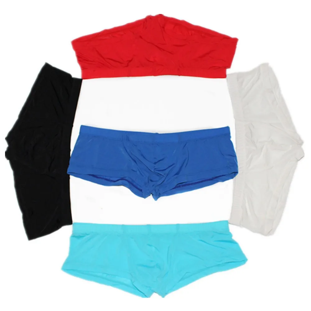 Mens Super Thin Soft Sexy Underwear Boxer Underpants Ice Silk Transparent Low Waist Man Bulge Pouch Boxers Shorts Panties
Mens Super Thin Soft Sexy Underwear Boxer Underpants Ice Silk Transparent Low Waist Man Bulge Pouch Boxers Shorts Panties