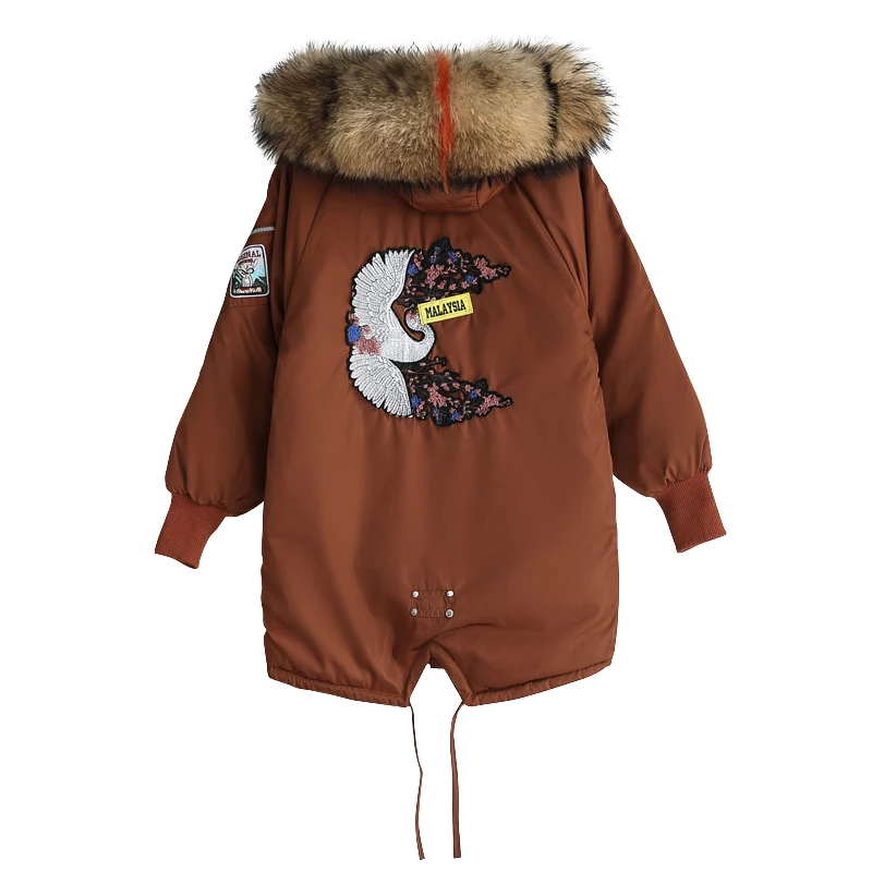 fur hooded coat Winter women collar thicken warm long jacket female plus size embroidery outerwear parka women HF527
fur hooded coat Winter women collar thicken warm long jacket female plus size embroidery outerwear parka women HF527