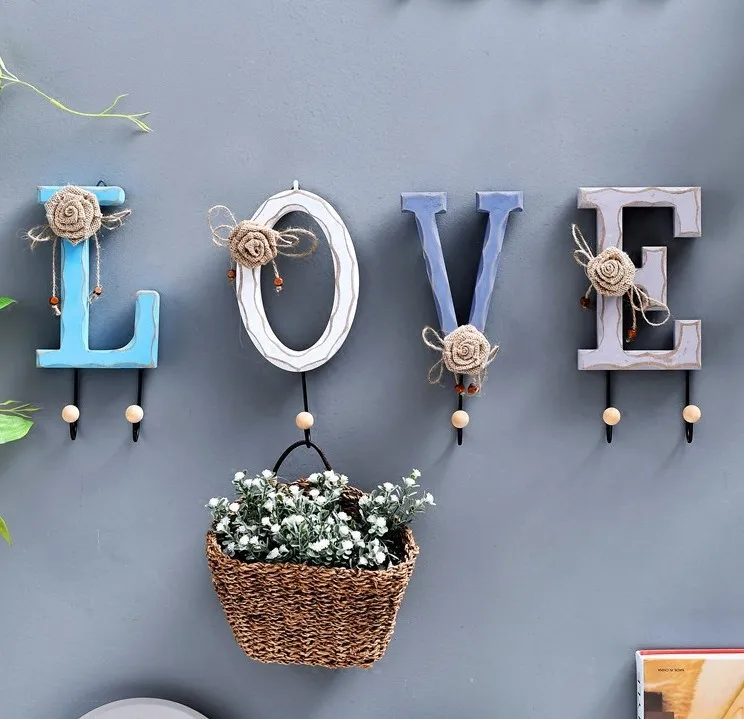 Creative wooden Letters Hook Over the door hooks for hanging key holder door hook Wall Home Decor Door hanger Storage coat hook
Creative wooden Letters Hook Over the door hooks for hanging key holder door hook Wall Home Decor Door hanger Storage coat hook