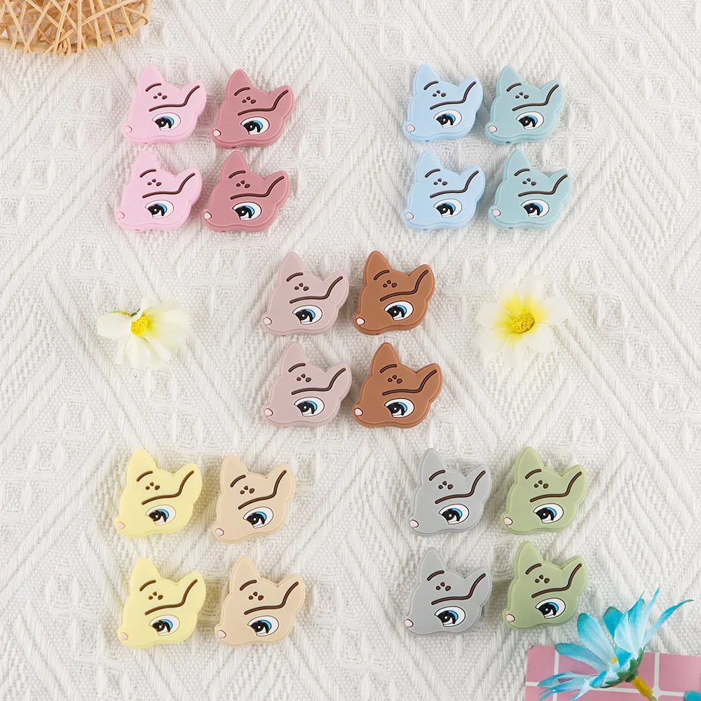 Sunrony 10pcs Silicone Beads Mini Deer Head Animal Beads For Jewelry Making Bulk DIY Pacifier Chain Jewelry Accessories
Sunrony 10pcs Silicone Beads Mini Deer Head Animal Beads For Jewelry Making Bulk DIY Pacifier Chain Jewelry Accessories