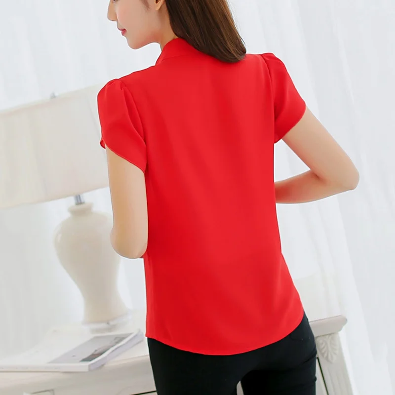 Women Summer Chiffon Blouses Hot Sale Slim Shirt Elegant Female Solid Color Short Sleeve Tops Blouse Plus Size S-3XL
Women Summer Chiffon Blouses Hot Sale Slim Shirt Elegant Female Solid Color Short Sleeve Tops Blouse Plus Size S-3XL