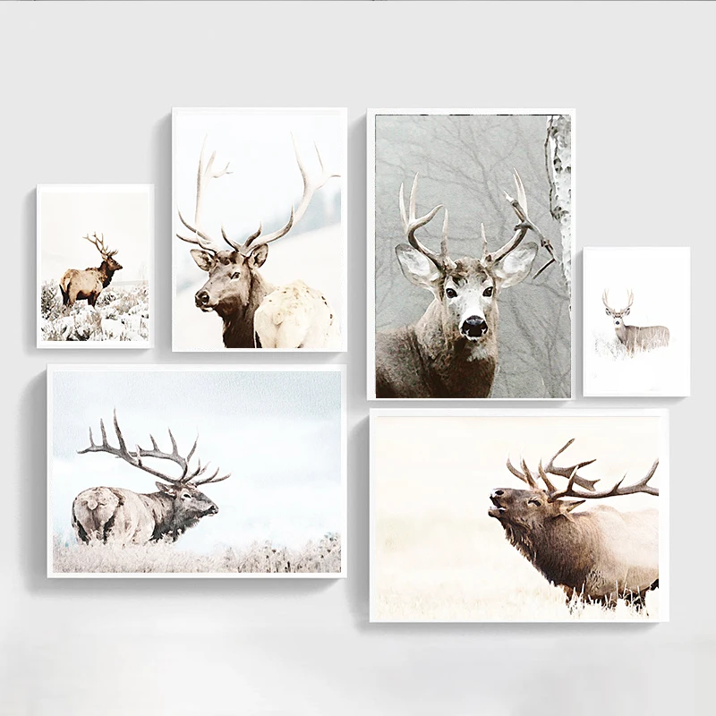 Modern Scandinavian Wall Art Grey White Tree Canvas Painting Deer Animal Posters and Prints Pictures for Living Room Decoration
Modern Scandinavian Wall Art Grey White Tree Canvas Painting Deer Animal Posters and Prints Pictures for Living Room Decoration