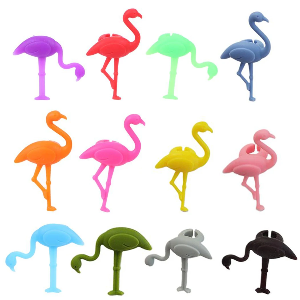 12Pcs Wine Glass Marker Creative Silicone Flamingo Design Drink Charms Label Mark Glass Identification Perfect For Parties 
12Pcs Wine Glass Marker Creative Silicone Flamingo Design Drink Charms Label Mark Glass Identification Perfect For Parties