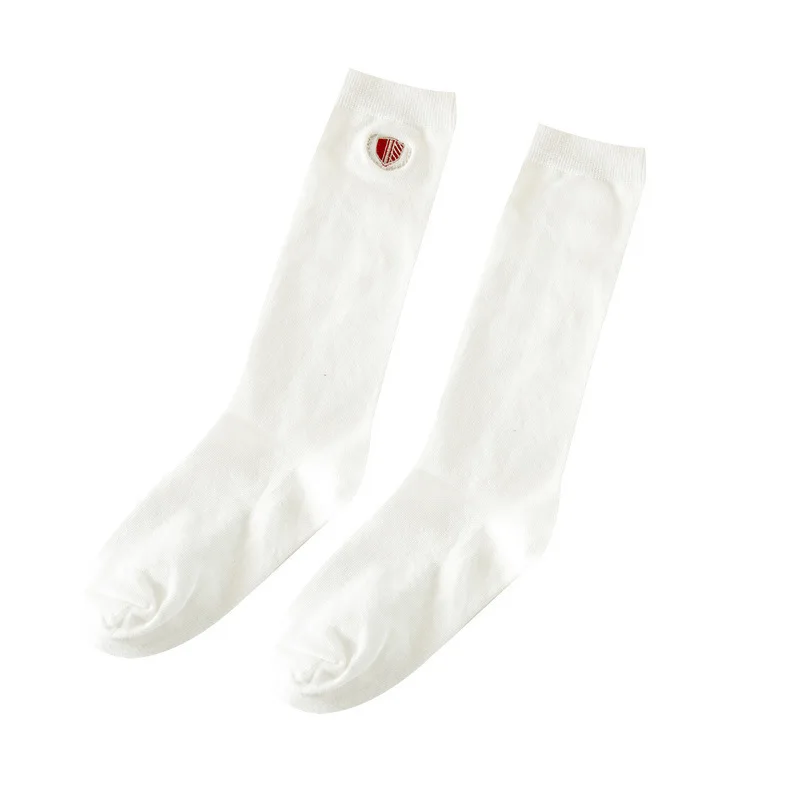 New Lolita Cat Paw Embroidery Calf Tube Female Socks Cute College Style Pure White Student Angel Badge Xingyue Cherry Blossom 
New Lolita Cat Paw Embroidery Calf Tube Female Socks Cute College Style Pure White Student Angel Badge Xingyue Cherry Blossom
