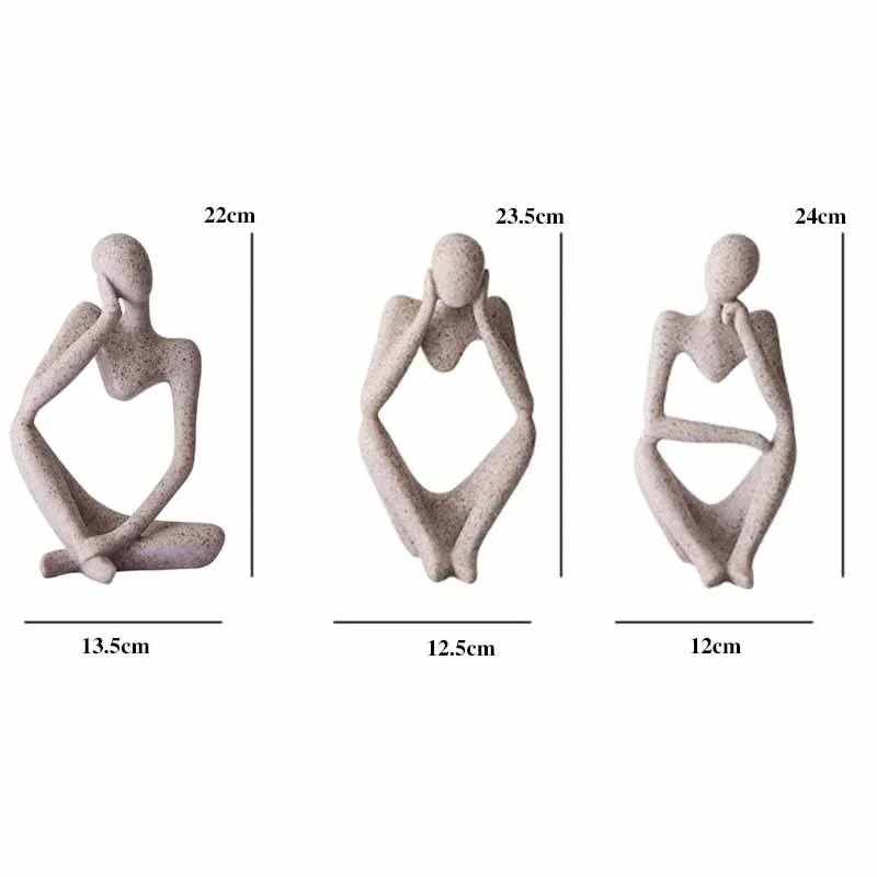 Modern Abstract Statues Sculpture Resin Artistic Thinker Figure Thinking Man Resin Modern Sculpture Figure Home Decoration
Modern Abstract Statues Sculpture Resin Artistic Thinker Figure Thinking Man Resin Modern Sculpture Figure Home Decoration