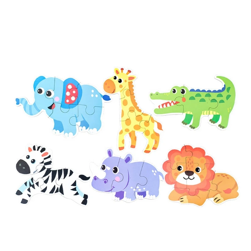 Wooden Puzzle Box Cartoon Jigsaw Puzzle 3D Cutting 5 Themes Tangram for Toddler Educational Preschool Busy Board 6Pcs
Wooden Puzzle Box Cartoon Jigsaw Puzzle 3D Cutting 5 Themes Tangram for Toddler Educational Preschool Busy Board 6Pcs