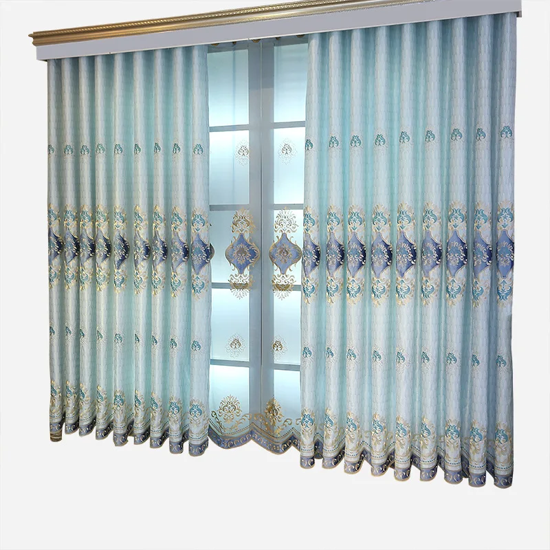 European-style Curtains for Living Dining Room Bedroom Luxury Jacquard Embroidered FabricCurtains Finished Product Customization
European-style Curtains for Living Dining Room Bedroom Luxury Jacquard Embroidered FabricCurtains Finished Product Customization