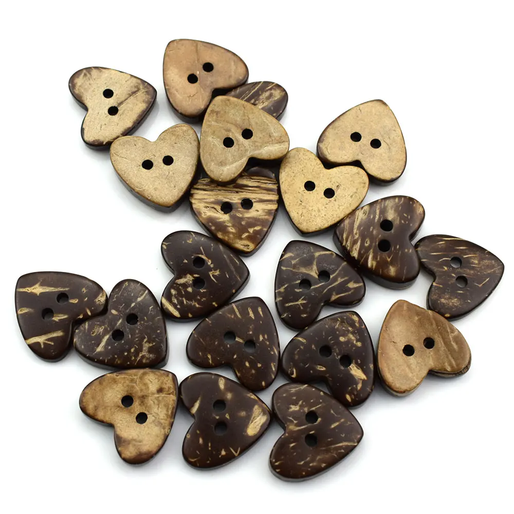 200PCS Heart Coconut Wooden Buttons Natural Coconut Wooden Buttons 2 Holes Button Accssories Sewing Flatback Button for Garment
200PCS Heart Coconut Wooden Buttons Natural Coconut Wooden Buttons 2 Holes Button Accssories Sewing Flatback Button for Garment