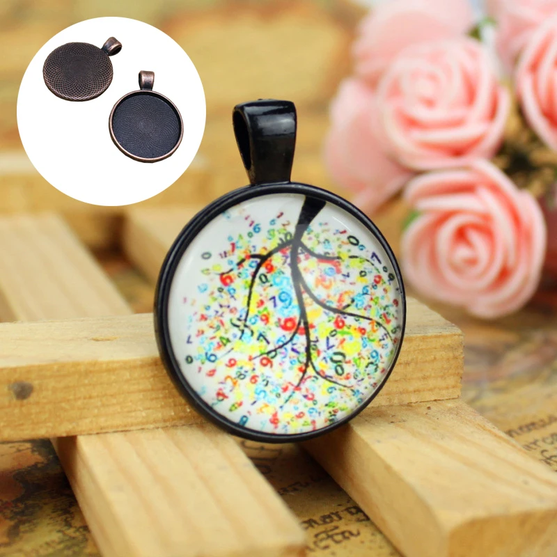 10Pcs Multi Colors 25mm Necklace Pendant Setting Cabochon Base Tray Bezel Blank Fit 25mm Cabochons Jewelry Making Findings
10Pcs Multi Colors 25mm Necklace Pendant Setting Cabochon Base Tray Bezel Blank Fit 25mm Cabochons Jewelry Making Findings