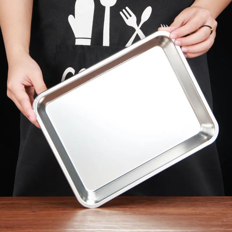 Rectangular Stainless Steel Pizza Cake Pan Heat-resistant Dish Baking Tray BBQ Steak Bakeware Pastry Tools Kitchen Utensils
Rectangular Stainless Steel Pizza Cake Pan Heat-resistant Dish Baking Tray BBQ Steak Bakeware Pastry Tools Kitchen Utensils