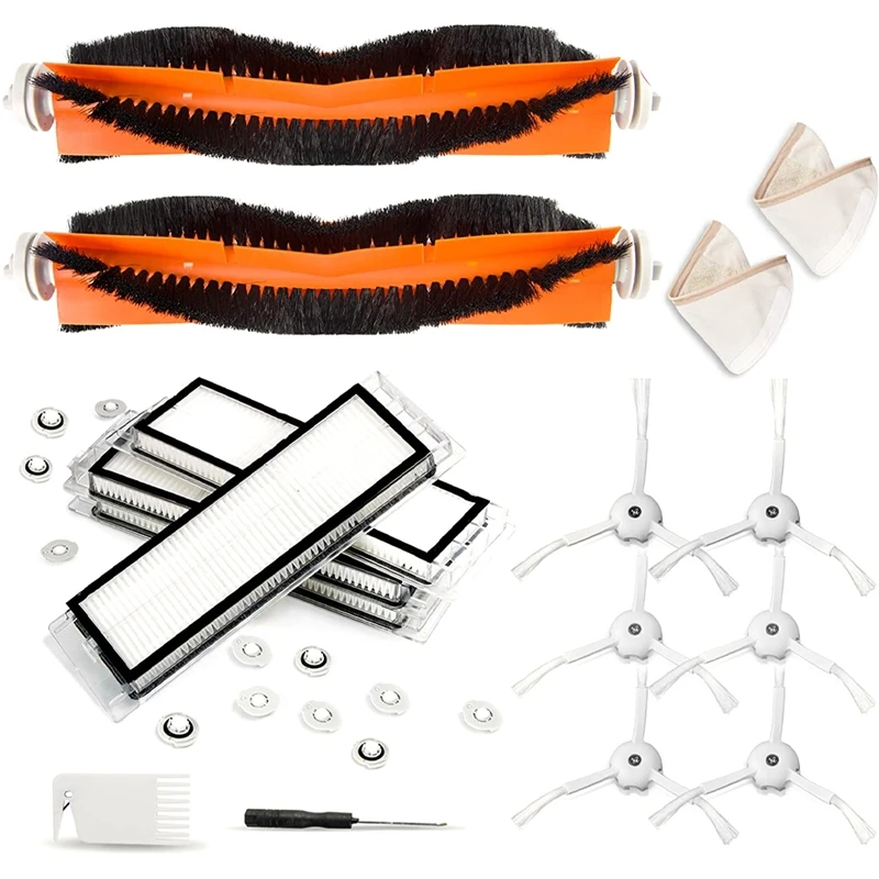 Набор аксессуаров для Roborock S5,S50,T4,T60,T7,Xiaomi (Mijia),Xiaowa(E20,C10), роликовая щетка, фильтр, боковая щетка, 28 шт.
Набор аксессуаров для Roborock S5,S50,T4,T60,T7,Xiaomi (Mijia),Xiaowa(E20,C10), роликовая щетка, фильтр, боковая щетка, 28 шт.