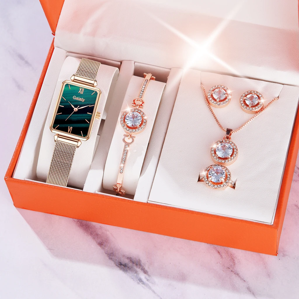 

Gaiety 6PCS New Luxury Fashion Bracelet Watch Set Women Ladies Wristwatch Watches Ladies Relogio Feminino Reloj Mujer 2022 Gift