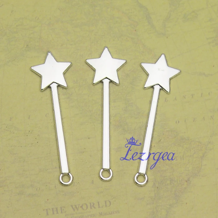 25pcs/lot--47x14mm, star chams, Antique silver plated Magic wand charms,DIY supplies, Jewelry accessories
25pcs/lot--47x14mm, star chams, Antique silver plated Magic wand charms,DIY supplies, Jewelry accessories