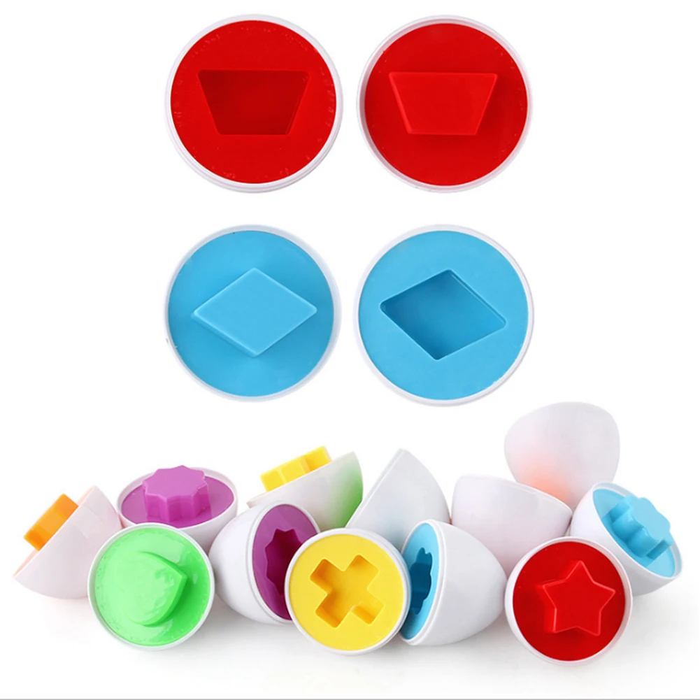12 pcs Matching Eggs Set Color & Shape Recoginition Sorter Puzzle for Easter Bingo Game Gift for 2 3 4 Years Old Toddlers
12 pcs Matching Eggs Set Color & Shape Recoginition Sorter Puzzle for Easter Bingo Game Gift for 2 3 4 Years Old Toddlers