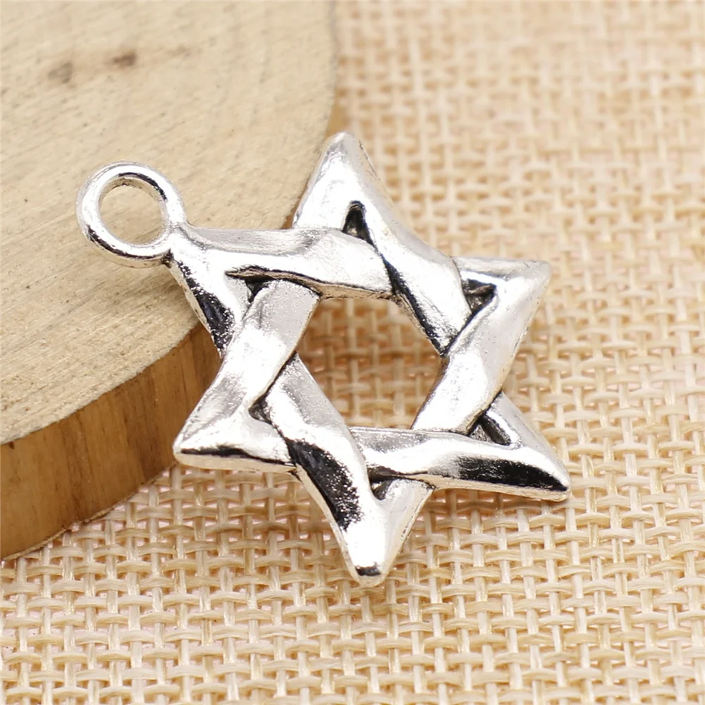 free shipping 16pcs 25x34mm antique silver Six-pointed star charms diy retro jewelry fit Earring keychain hair card pendant 
free shipping 16pcs 25x34mm antique silver Six-pointed star charms diy retro jewelry fit Earring keychain hair card pendant