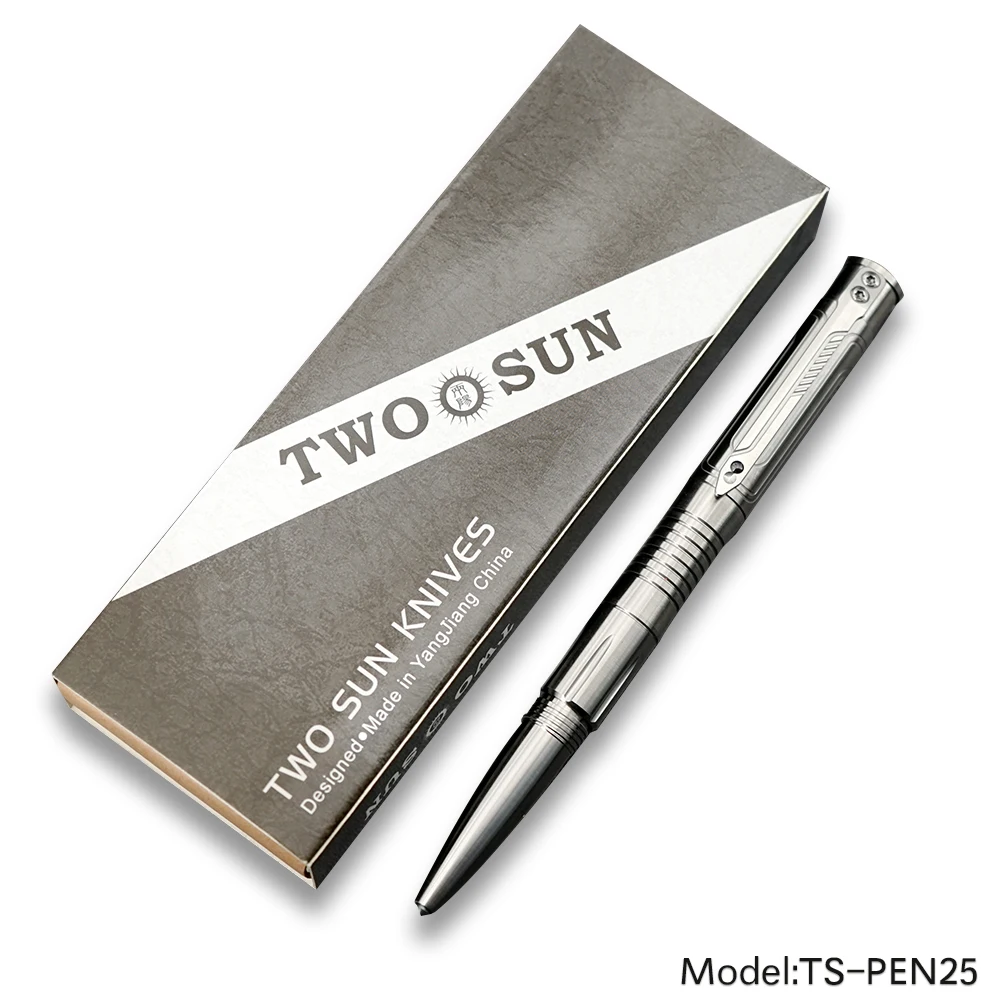 TWOSUN TC4 Titanium Alloy Tactical Pen PenSelf Defense Writing Pen Office Pocket Pen Outdoor EDC Tool Broken Window Pen TS-PEN25
TWOSUN TC4 Titanium Alloy Tactical Pen PenSelf Defense Writing Pen Office Pocket Pen Outdoor EDC Tool Broken Window Pen TS-PEN25
