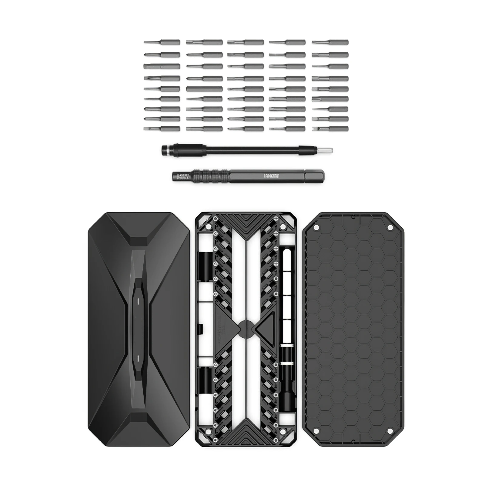 JAKEMY-JM-8175 Electronics Repair Tool Kit 50-In-1 Professional Precision Screwdriver Electronic Precision Screwdriver Kit
JAKEMY-JM-8175 Electronics Repair Tool Kit 50-In-1 Professional Precision Screwdriver Electronic Precision Screwdriver Kit