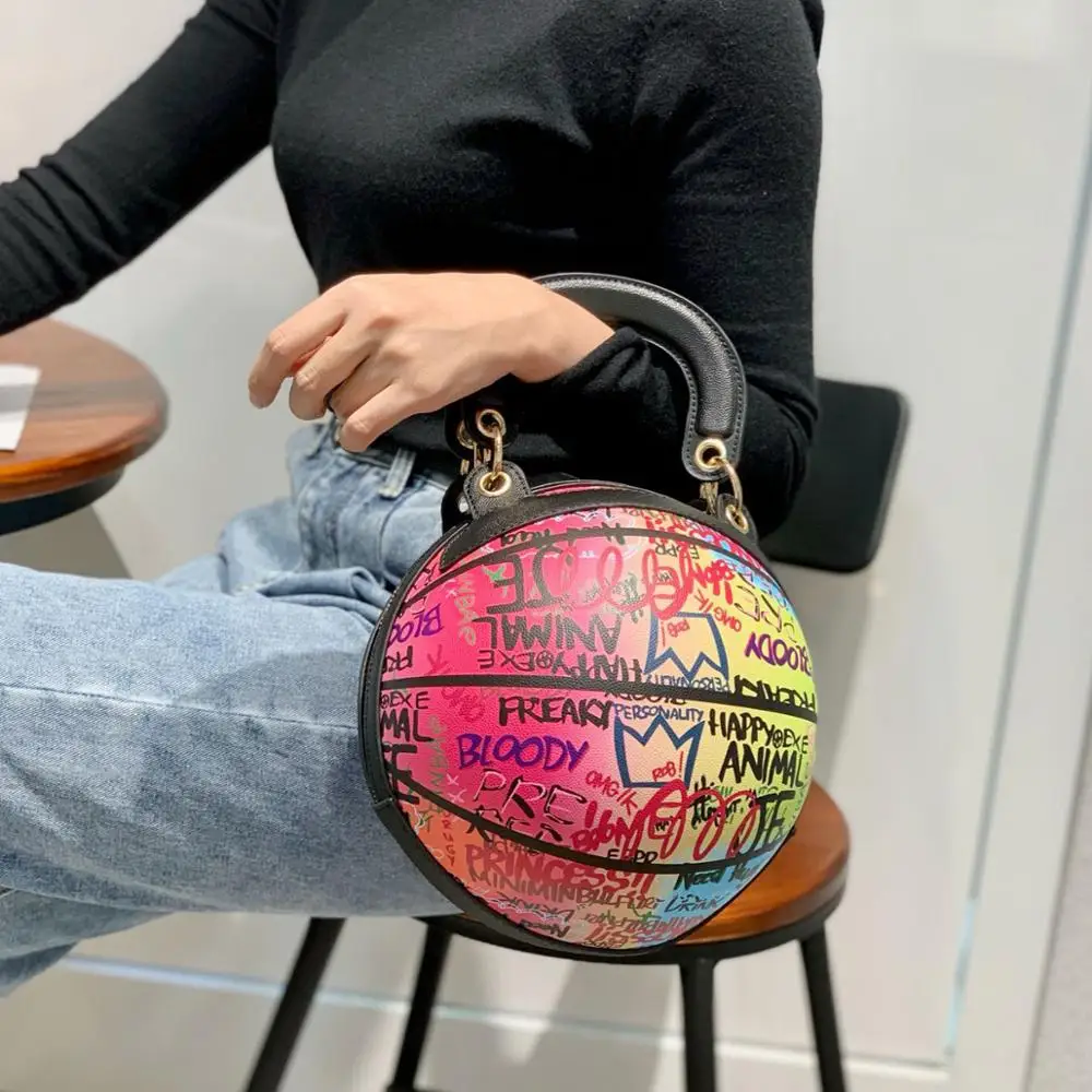 Designer Crossbody Ball Bags For Women 2020 PU Leather Basketball Bag Printed Shoulder Strap Casual Travel Handbag Messenger Bag
Designer Crossbody Ball Bags For Women 2020 PU Leather Basketball Bag Printed Shoulder Strap Casual Travel Handbag Messenger Bag