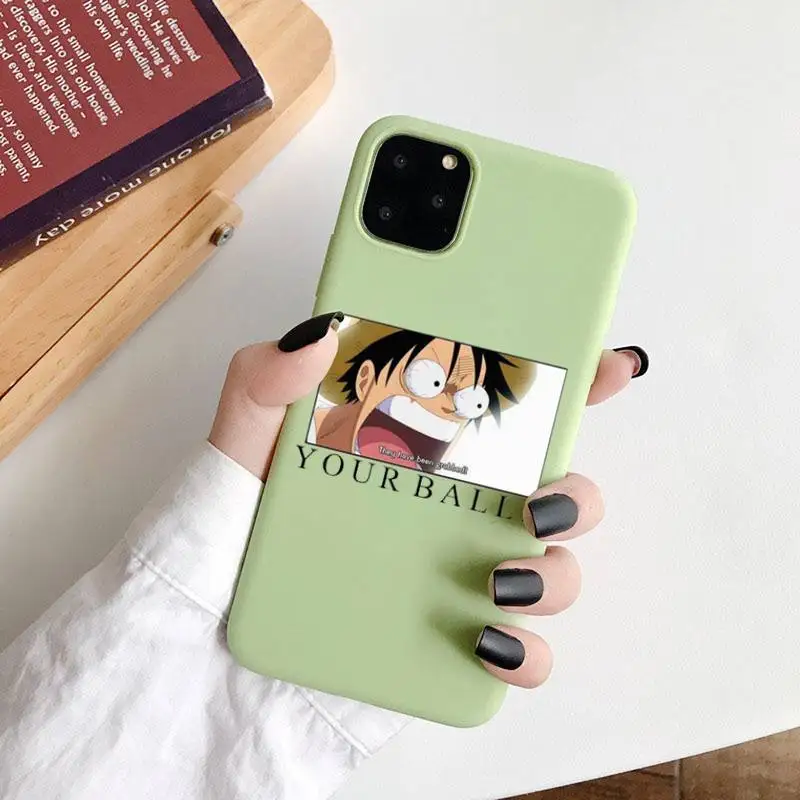 One Piece Luffy Phone Case Green Candy Color for iPhone 6 7 8 11 12 s mini pro X XS XR MAX Plus
One Piece Luffy Phone Case Green Candy Color for iPhone 6 7 8 11 12 s mini pro X XS XR MAX Plus