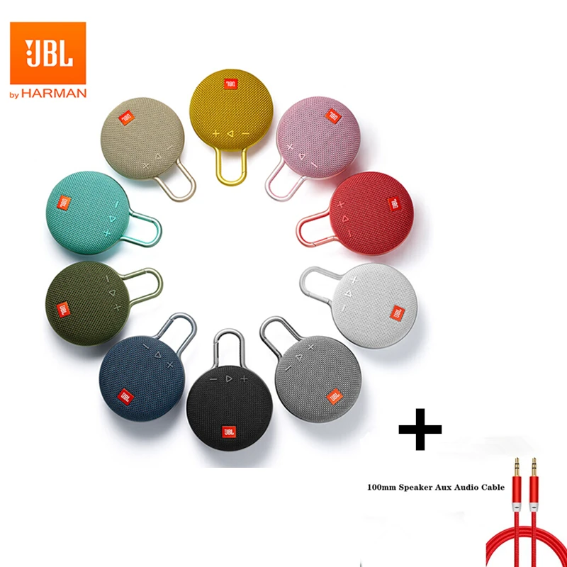 

JBL Clip3 IPX7 Waterproof Wireless Bluetooth Speaker Original Clip 3 Portable Outdoor Sports Speakers with Hook Hands-free Call