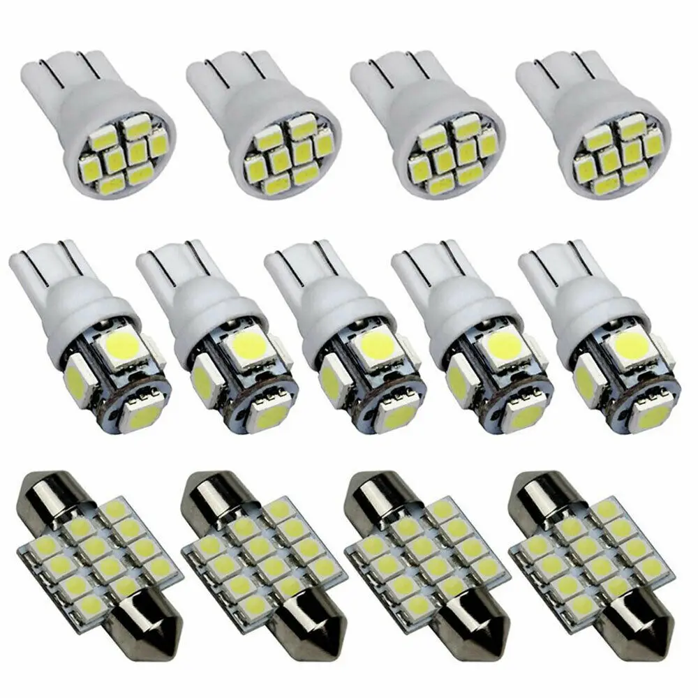 13 шт. Автомобильные светодиодные лампы для автомобиля Белый светодиодный фонарик для внутреннего внутри светильник купол багажник карта ф...
13 шт. Автомобильные светодиодные лампы для автомобиля Белый светодиодный фонарик для внутреннего внутри светильник купол багажник карта ф...