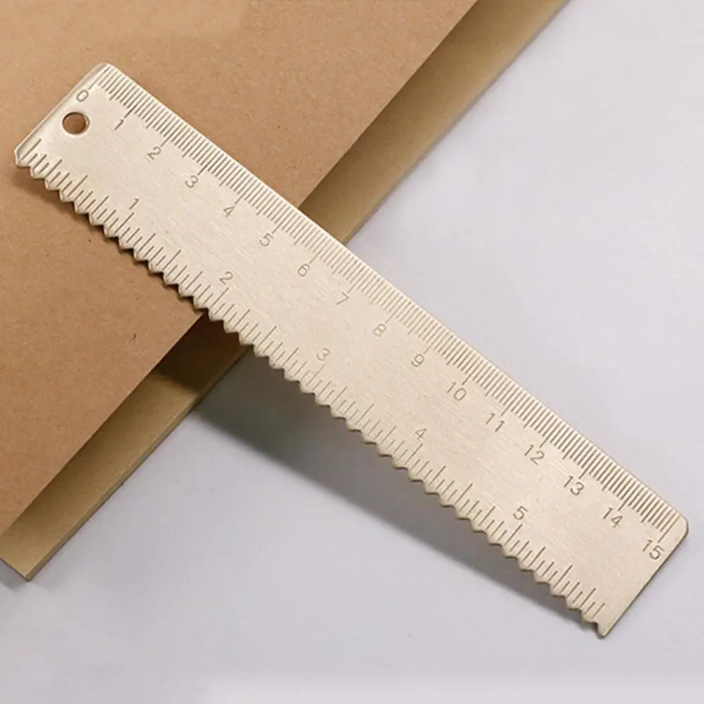 15cm Brass Wave Straight Ruler Multifunction DIY Bookmark School Painting Supplies Office Measuring Drawing Cartography Stu U3Z7
15cm Brass Wave Straight Ruler Multifunction DIY Bookmark School Painting Supplies Office Measuring Drawing Cartography Stu U3Z7