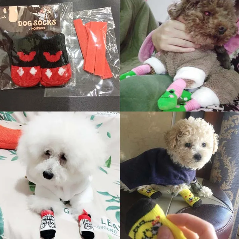 Warm Puppy Dog Shoes Soft Pet Knits Socks 4Pcs Cute Cartoon Anti-Slip Skid Socks for Small Dogs Chihuahua Paw Protector S/M/L
Warm Puppy Dog Shoes Soft Pet Knits Socks 4Pcs Cute Cartoon Anti-Slip Skid Socks for Small Dogs Chihuahua Paw Protector S/M/L