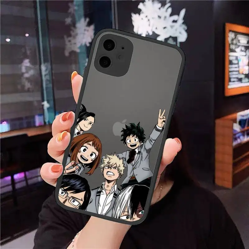 Anime My Hero Academia Phone Case matte transparent For iphone 7 8 11 12 plus mini x xs xr pro max cover
Anime My Hero Academia Phone Case matte transparent For iphone 7 8 11 12 plus mini x xs xr pro max cover