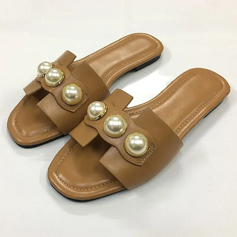 Flat Shoes Female Big Size Ladies' Slippers Rivet String Bead Soft Rubber Casual PU Fabric Basic Scandals Slides Leisure
Flat Shoes Female Big Size Ladies' Slippers Rivet String Bead Soft Rubber Casual PU Fabric Basic Scandals Slides Leisure