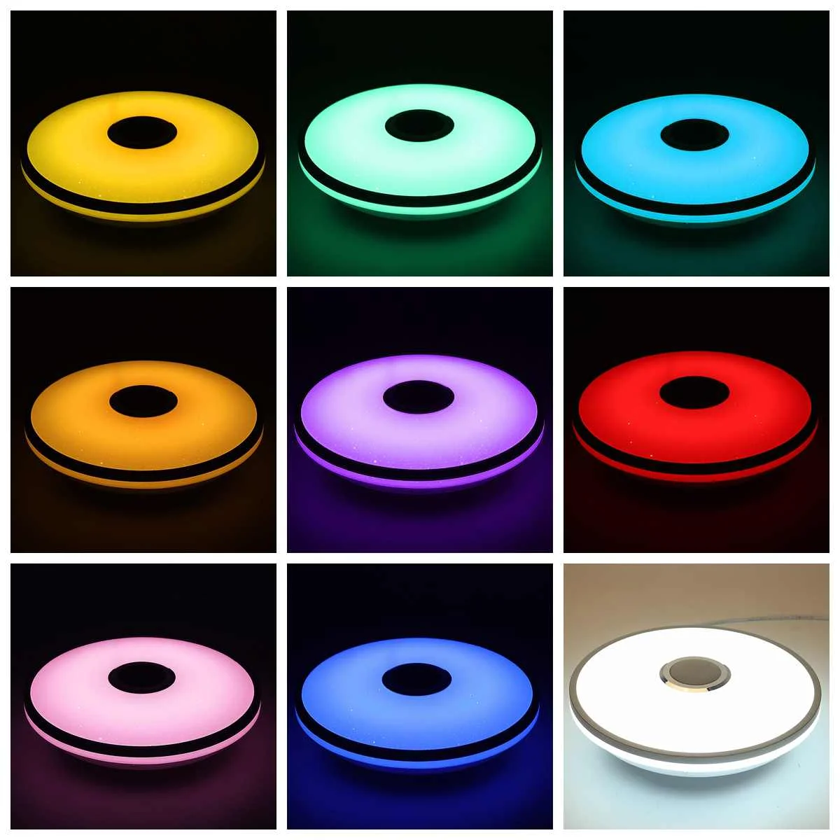 40CM 200W Modern RGB LED Ceiling Lights Home lighting APP bluetooth Music Light Bedroom Lamps Smart Ceiling Lamp+Remote Control
40CM 200W Modern RGB LED Ceiling Lights Home lighting APP bluetooth Music Light Bedroom Lamps Smart Ceiling Lamp+Remote Control