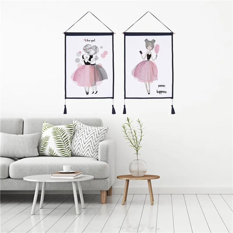 Living Room Bedroom Wall Decoration Painting Creative Background Little Princess Wall Hanging Cloth Wall Decoration Dormitory
Living Room Bedroom Wall Decoration Painting Creative Background Little Princess Wall Hanging Cloth Wall Decoration Dormitory