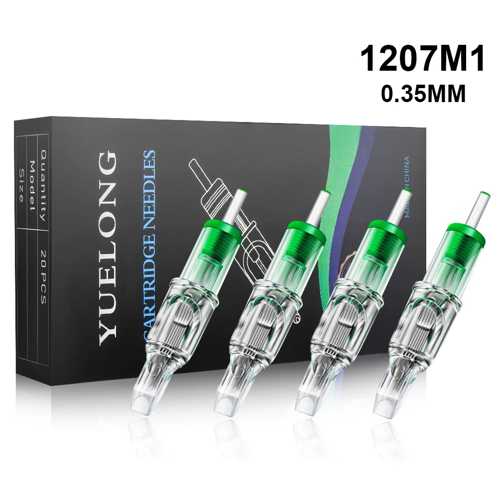YUELONG 20PCS Tattoo Cartridge Needle 7M1 Single Stack Magnum Disposable Semi-Permanent Eyebrow Lip Makeup Cartridge Needles
YUELONG 20PCS Tattoo Cartridge Needle 7M1 Single Stack Magnum Disposable Semi-Permanent Eyebrow Lip Makeup Cartridge Needles
