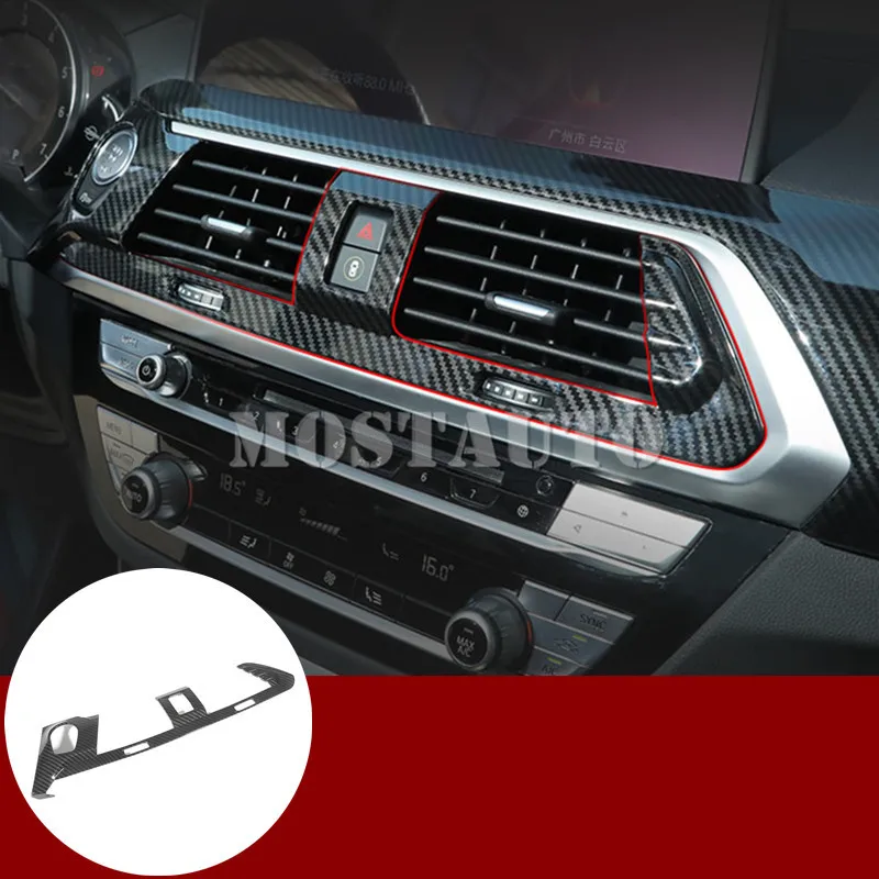 For BMW X3 G01 X4 G02 Carbon Fiber Style Console Air Vent Outlet Cover 2018-2021 1pcs Car Accessories Interior Car Decor
For BMW X3 G01 X4 G02 Carbon Fiber Style Console Air Vent Outlet Cover 2018-2021 1pcs Car Accessories Interior Car Decor