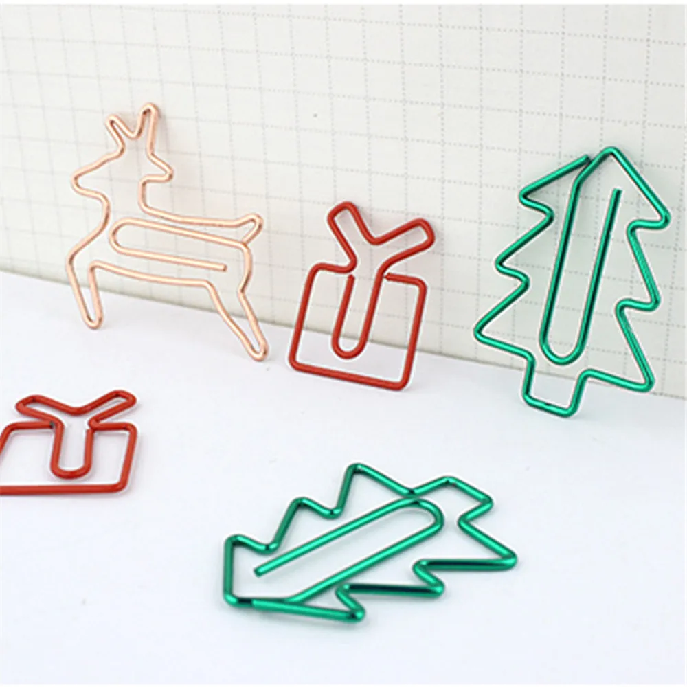 15pcs Christmas Paper Clips Escolar Bookmarks Photo Memo Ticket Clip Stationery School Supplies Gifts
15pcs Christmas Paper Clips Escolar Bookmarks Photo Memo Ticket Clip Stationery School Supplies Gifts