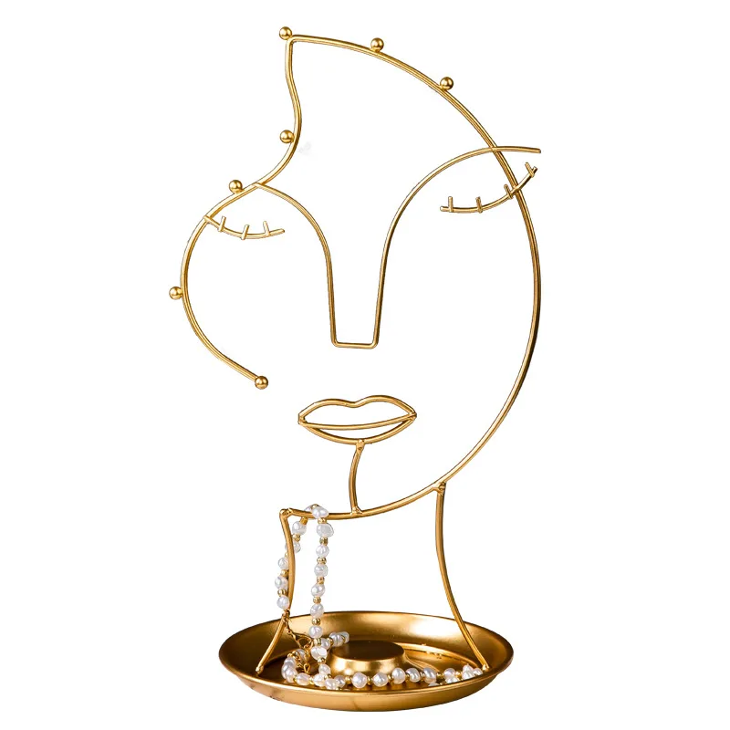 Nordic Home Decorations Creative Dresser Desktop Earrings Necklace Jewelry Metal Storage Rack Ornaments Exquisite Birthday Gifts
Nordic Home Decorations Creative Dresser Desktop Earrings Necklace Jewelry Metal Storage Rack Ornaments Exquisite Birthday Gifts