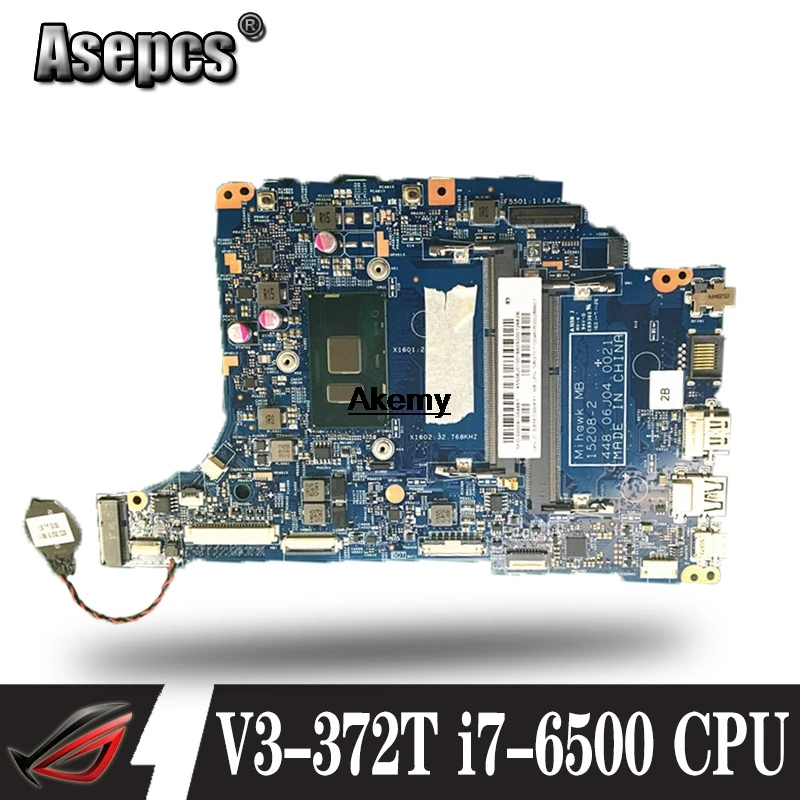 NBG7C11001 NB. G7C11.001 для acer aspire V3 372 372T Материнская плата ноутбука 15208 2 448.06J04.0021 SR2EZ i7 6500U