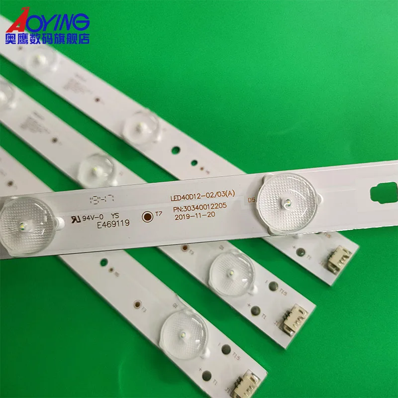 New Ha ir 40inch 4 PCS 12LED 808mm LED backlight strip for LED40D12-ZC14-04 A B LED40D12-03(B) A 30340012203