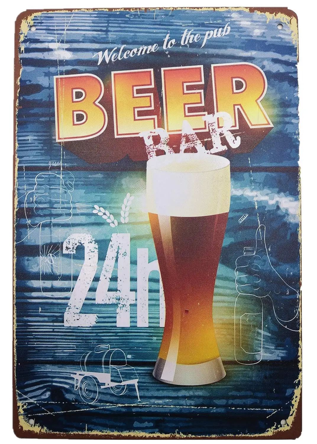 Metal Vintage Tin Sign Decor-Beer for Bar Pub Shop Funny Retro Wall Art Sign 12 X 8
Metal Vintage Tin Sign Decor-Beer for Bar Pub Shop Funny Retro Wall Art Sign 12 X 8