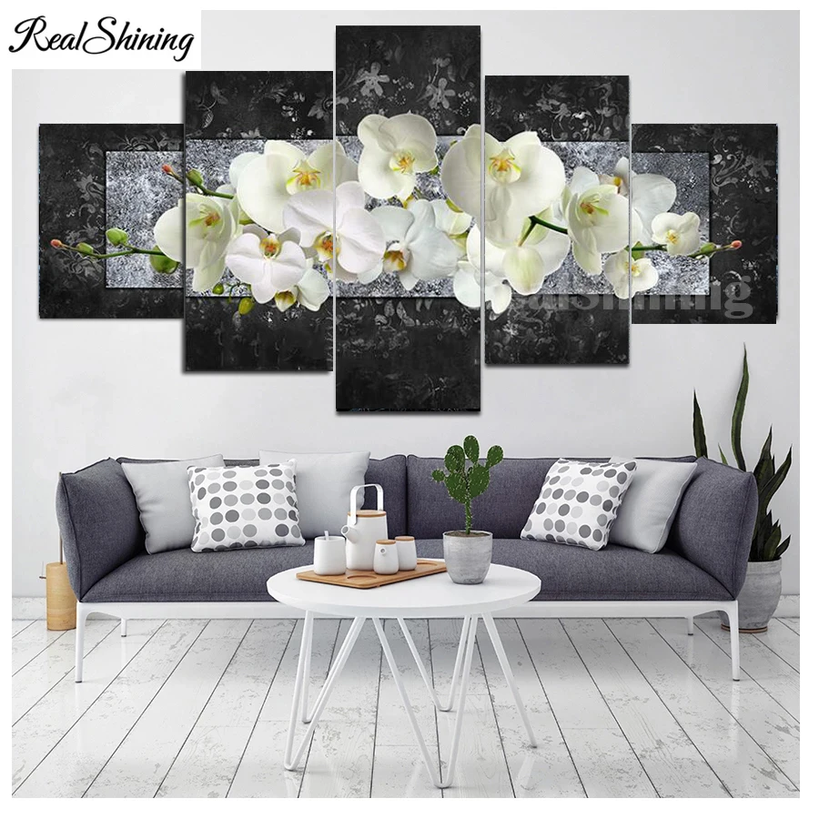 5d diy Diamond painting White orchid 5 piece set Diamond embroidery flower pattern full drill square round Diamond mosaic F1021
5d diy Diamond painting White orchid 5 piece set Diamond embroidery flower pattern full drill square round Diamond mosaic F1021