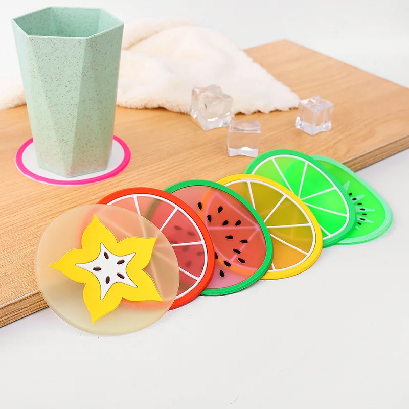 Cute Coaster Fruit Shape Silicone Cup Pad Slip Insulation Pad Cup Mat Pad Hot Drink Holder Kitchen Placemat Bar Table Mat
Cute Coaster Fruit Shape Silicone Cup Pad Slip Insulation Pad Cup Mat Pad Hot Drink Holder Kitchen Placemat Bar Table Mat