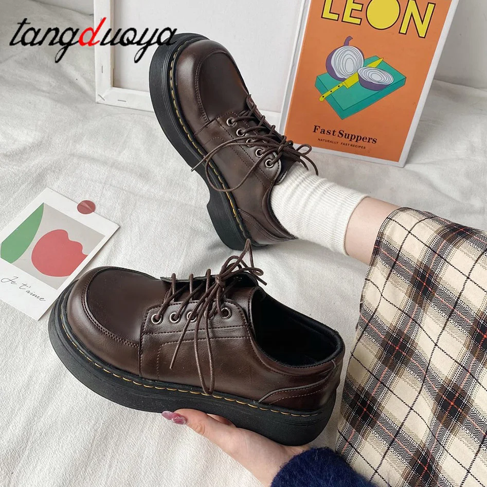 Platform Vintage Shoes Oxford Shoes 2022 autumn Vintage Brown Leather Lace Up Women Fashion Loafer Shoes Black Oxford Shoes
Platform Vintage Shoes Oxford Shoes 2022 autumn Vintage Brown Leather Lace Up Women Fashion Loafer Shoes Black Oxford Shoes