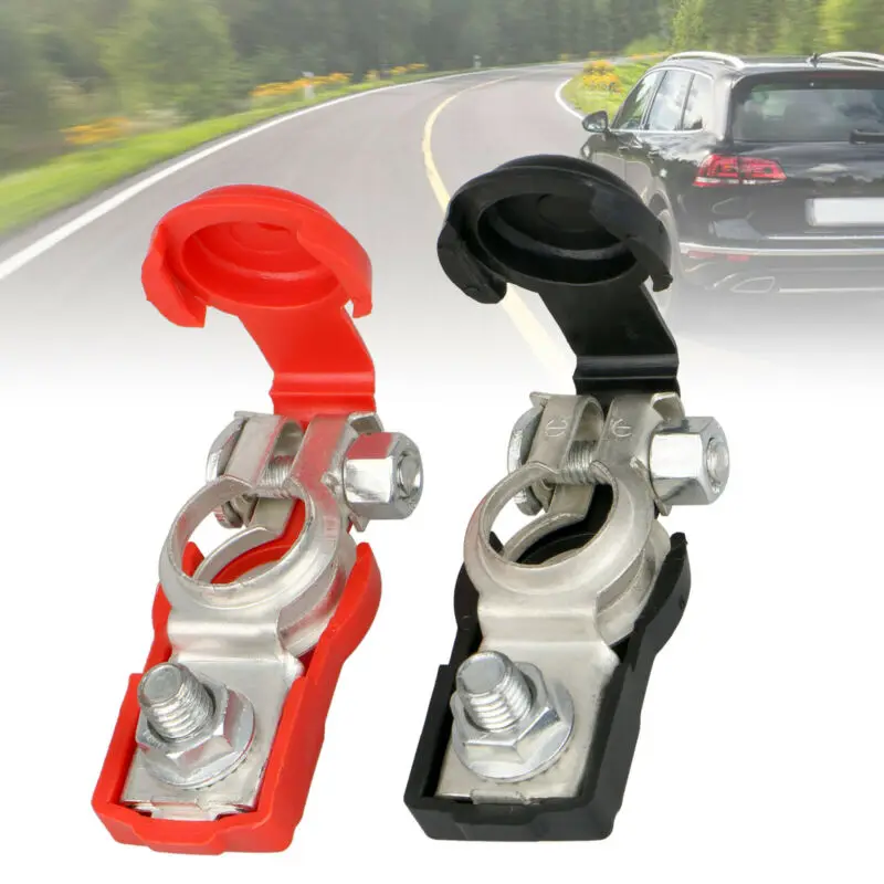 2pcs Battery Terminal Cable Clamp Negative + Positive Top-Post For Toyota Suitable For All Standard Cylindrical Size Batteries
2pcs Battery Terminal Cable Clamp Negative + Positive Top-Post For Toyota Suitable For All Standard Cylindrical Size Batteries