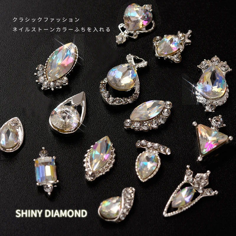 10pcs AB Crystal Nail Art Rhinestones 3D Shining Diamonds Glass Stones Glitter Nail Jewelry Holographic DIY Manicure Accessories
10pcs AB Crystal Nail Art Rhinestones 3D Shining Diamonds Glass Stones Glitter Nail Jewelry Holographic DIY Manicure Accessories