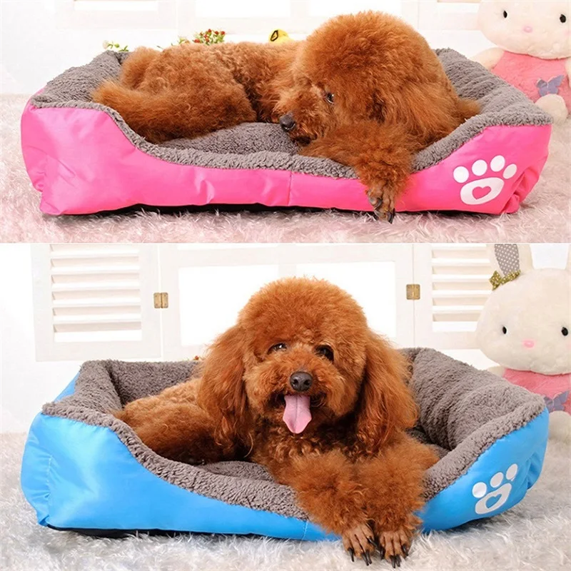 Фото Супер мягкая моющаяся кровать для собак длинный плюшевый питомник глубокий