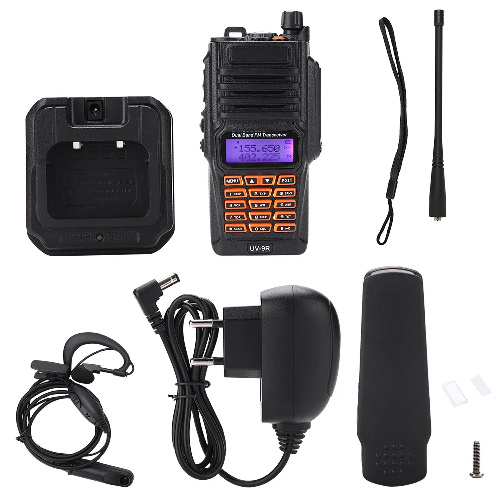 Waterproof Handheld Walkie Talkie VOX Antenna Two-way Radio Set FM/VHF/UHF EU Plug 100-240V
Waterproof Handheld Walkie Talkie VOX Antenna Two-way Radio Set FM/VHF/UHF EU Plug 100-240V