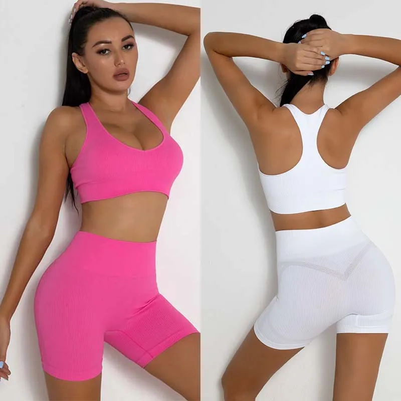 Women's Yoga Sport Set Tracksuit Female Clothing Bra And Short Pants 2 Piece Gym Fitness High Waist Biker Leggings Sportswear
Women's Yoga Sport Set Tracksuit Female Clothing Bra And Short Pants 2 Piece Gym Fitness High Waist Biker Leggings Sportswear