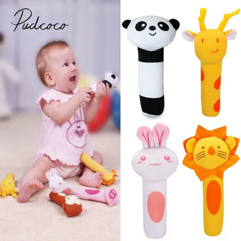 

Baby Classic Toys Animal Handbells Rattle Intelligence Developmental Bed Bells Kids Baby Soft Toys Rattle Lovely Soft Toys