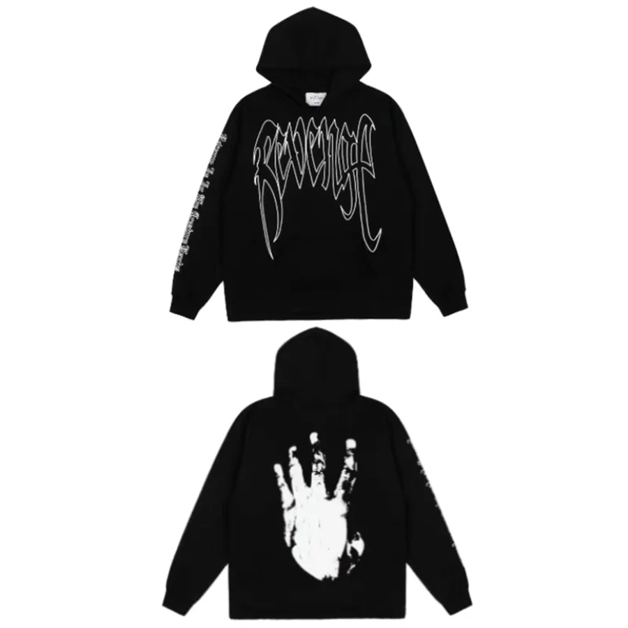 Foam Palm Printing Revenge Hoodie Men Women Hooded XXXtentacion Black Red Pullover Revenge Sweatshirts streetwear
Foam Palm Printing Revenge Hoodie Men Women Hooded XXXtentacion Black Red Pullover Revenge Sweatshirts streetwear