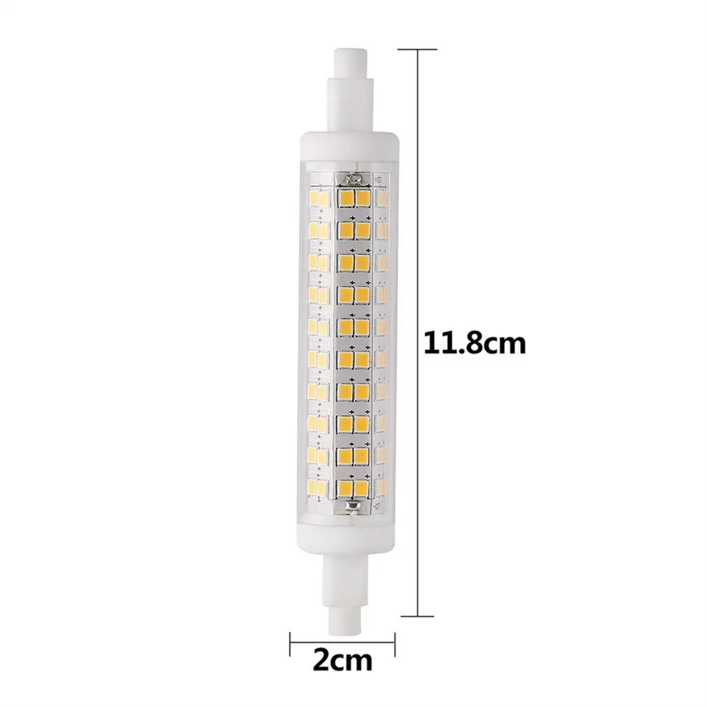 

2 pcs LESHP 120LED 10W 1100LM R7S 118mm Dimmable 100-265V 3000K Warm White Double Ended Tungsten Halogen Bulbs Replacement